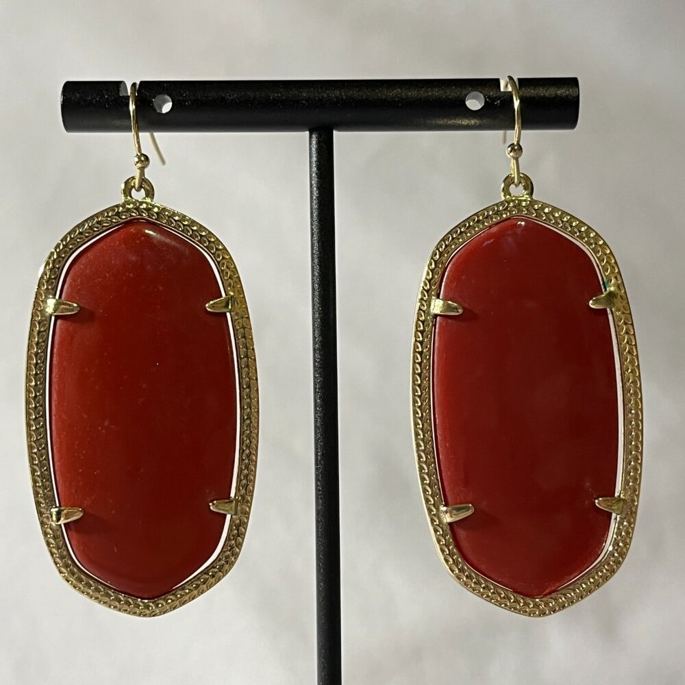 Kendra Scott Retired Danielle Raspberry/Dark Red … - image 2